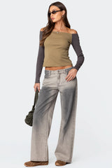 Joe Washed Low Rise Baggy Jeans